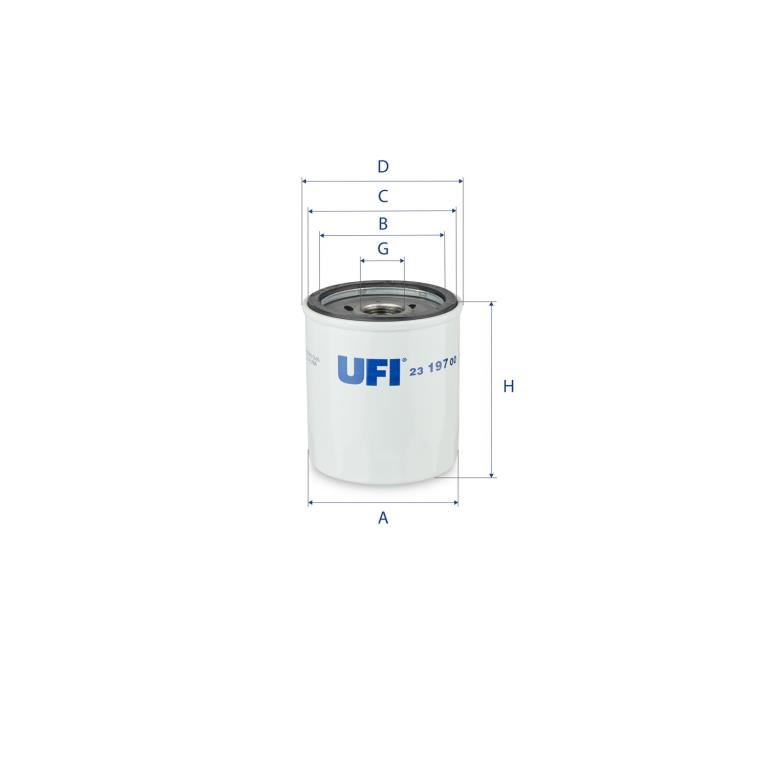 Filtre à huile UFI Filters ref. 23.197.00