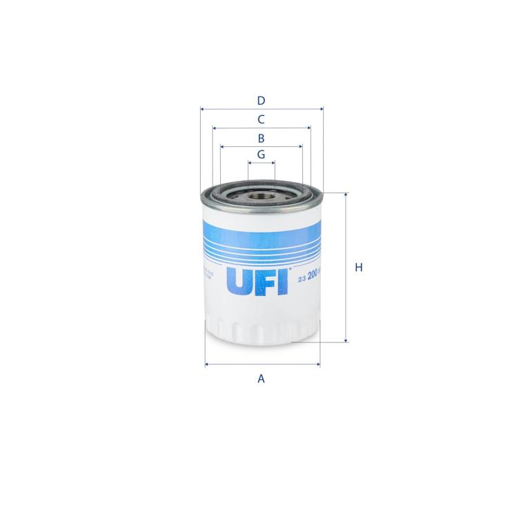 Filtro de óleo UFI Filters 23.200.00