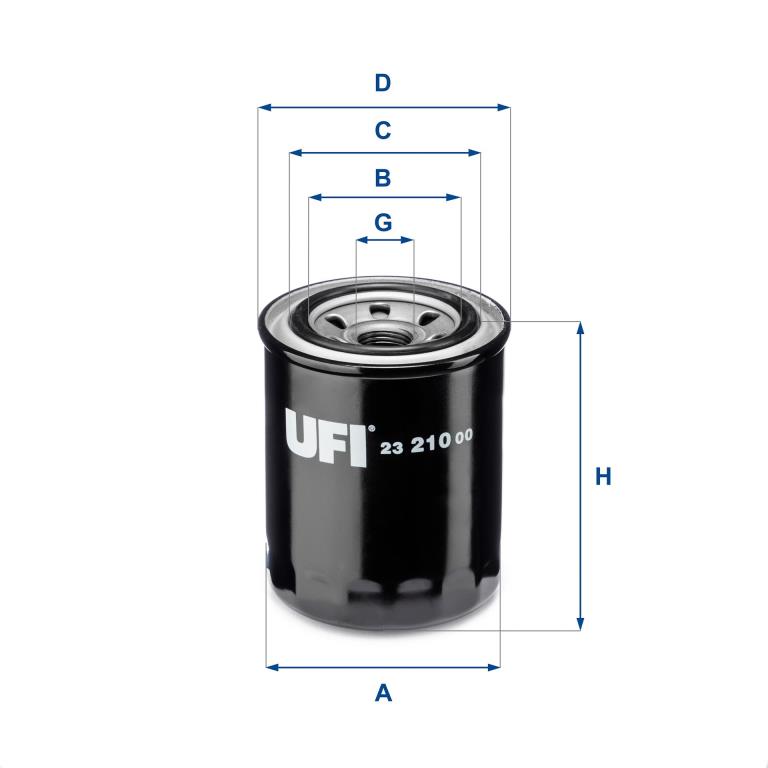 Filtre à huile UFI Filters ref. 23.210.00