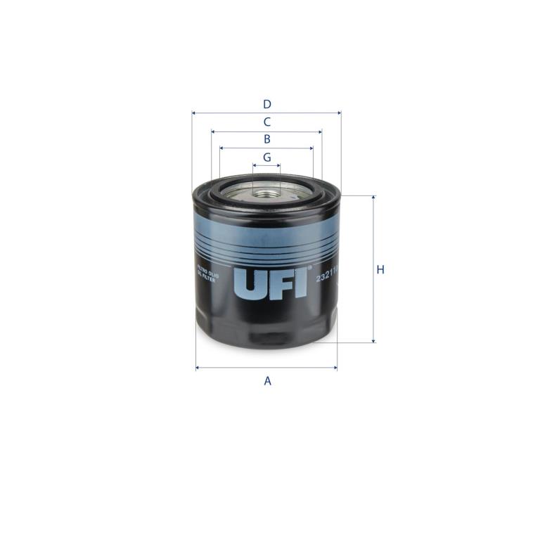 Filtro de óleo UFI Filters 23.211.00