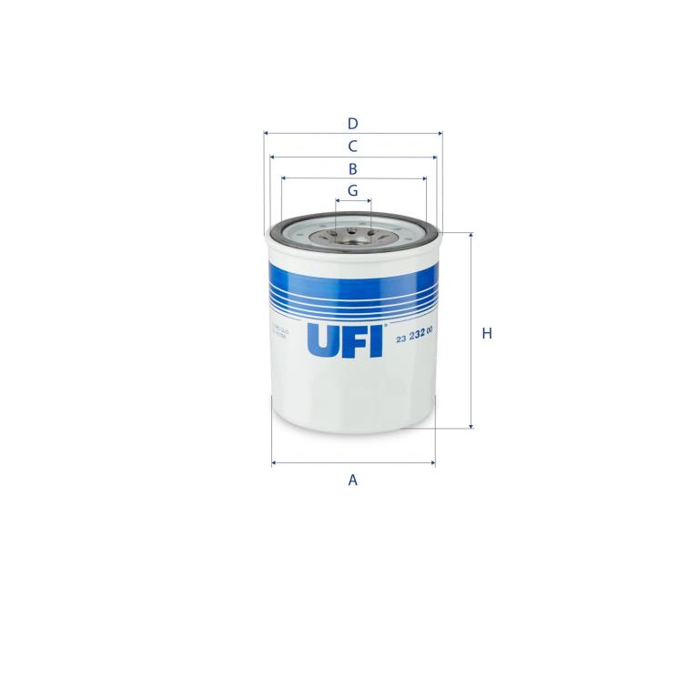 Filtre à huile UFI Filters ref. 23.232.00