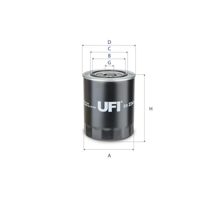 Filtre à huile UFI Filters ref. 23.234.00