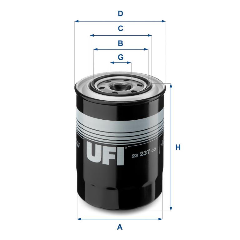 Filtre à huile UFI Filters 23.237.00
