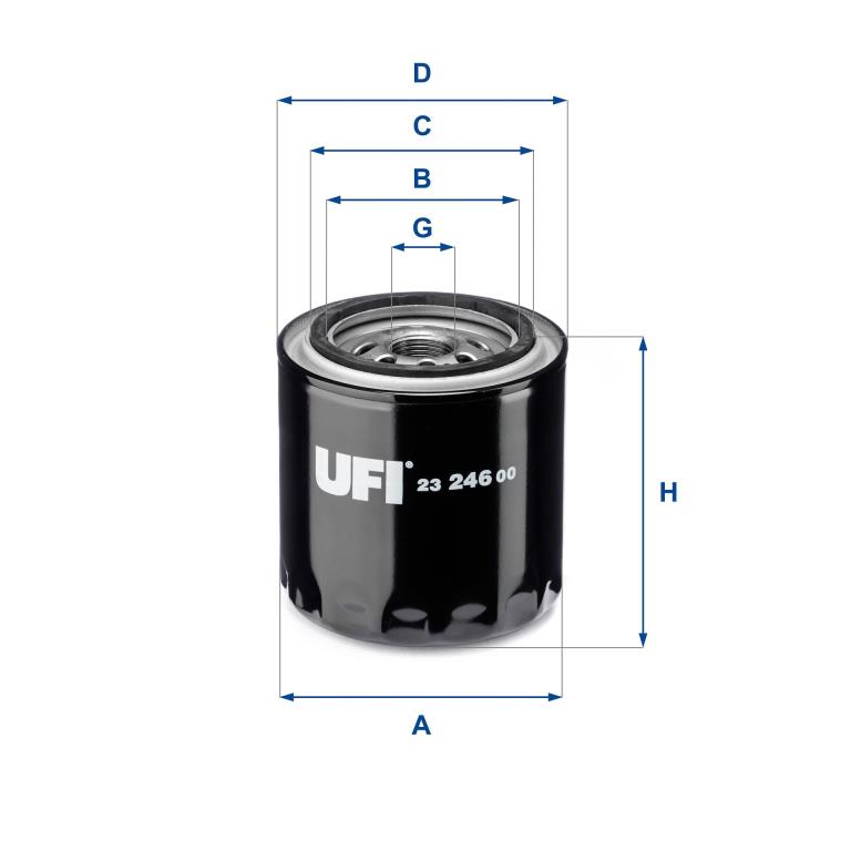 Filtre à huile UFI Filters ref. 23.246.00