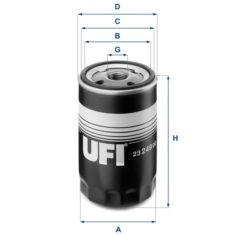 Filtre à huile UFI Filters ref. 23.249.00