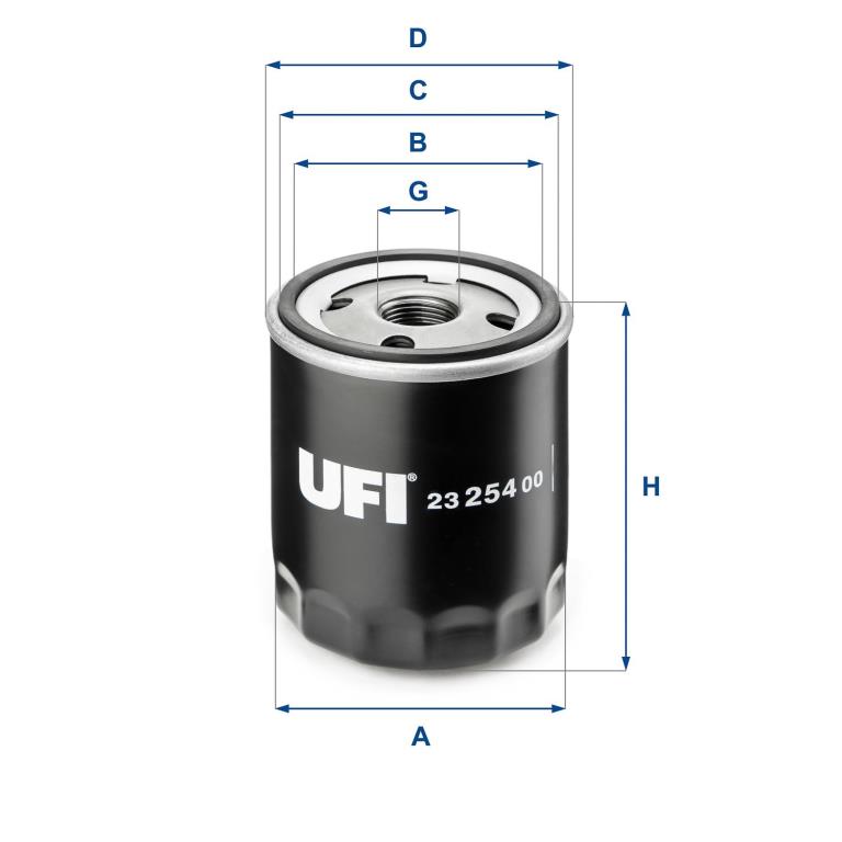 Filtre à huile UFI Filters ref. 23.254.00