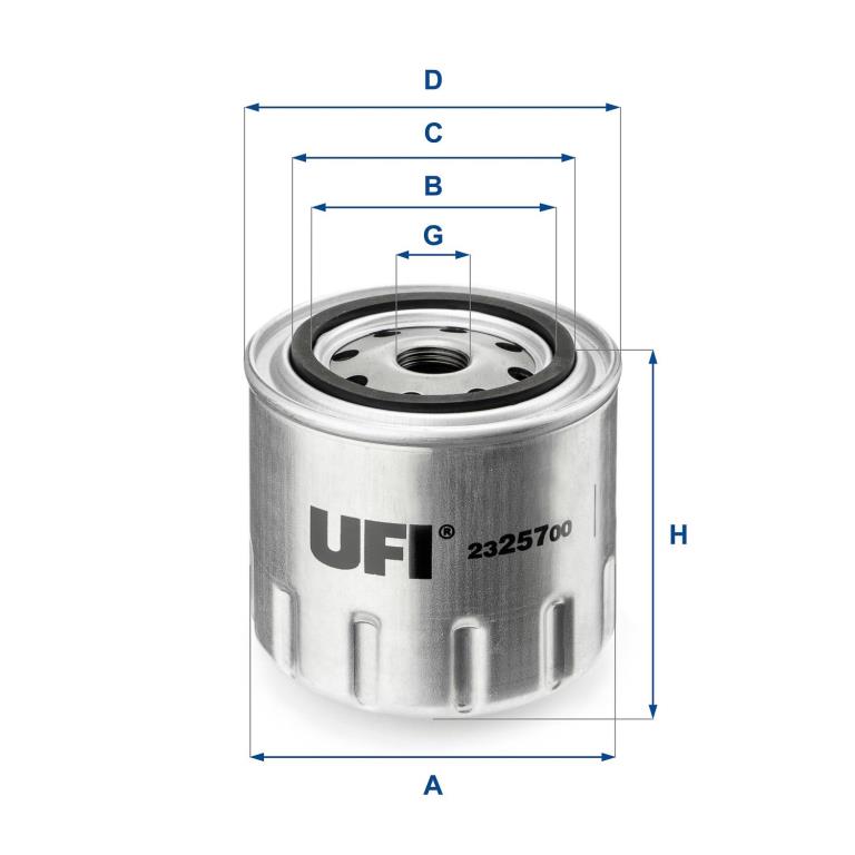 Filtre à huile UFI Filters ref. 23.257.00