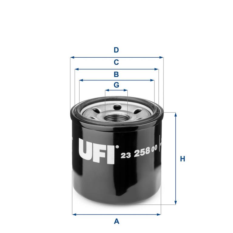 Filtre à huile UFI Filters ref. 23.258.00
