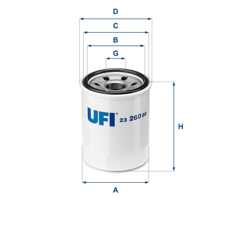 Filtro de aceite UFI Filters ref. 23.260.00