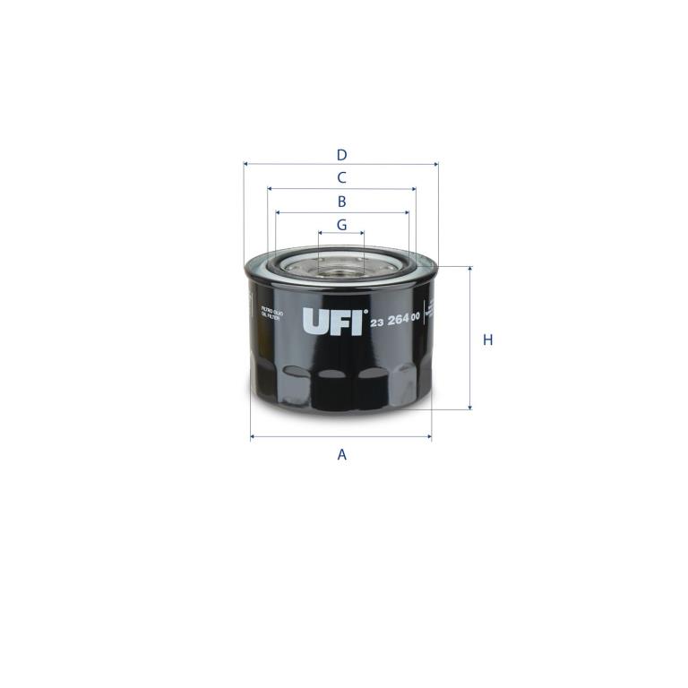 Filtre à huile UFI Filters ref. 23.264.00