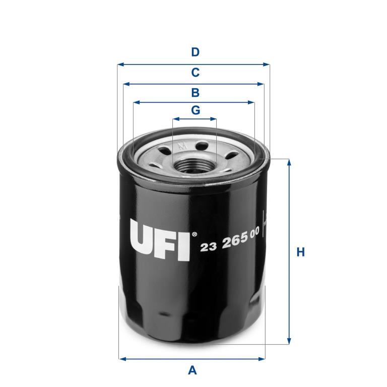 Filtre à huile UFI Filters ref. 23.265.00