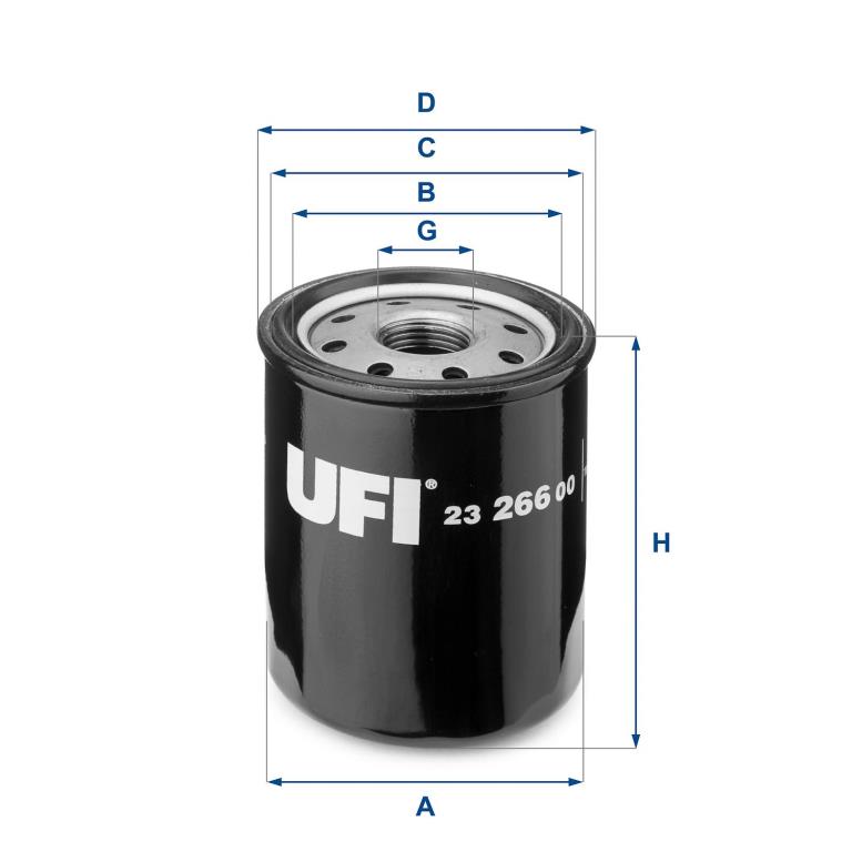 Filtre à huile UFI Filters ref. 23.266.00