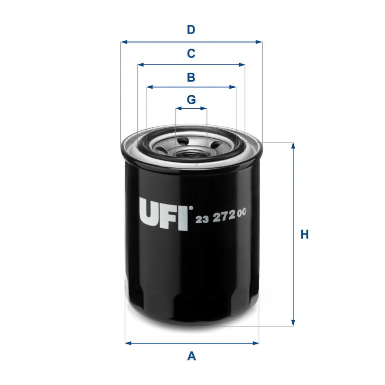 Filtre à huile UFI Filters ref. 23.272.00