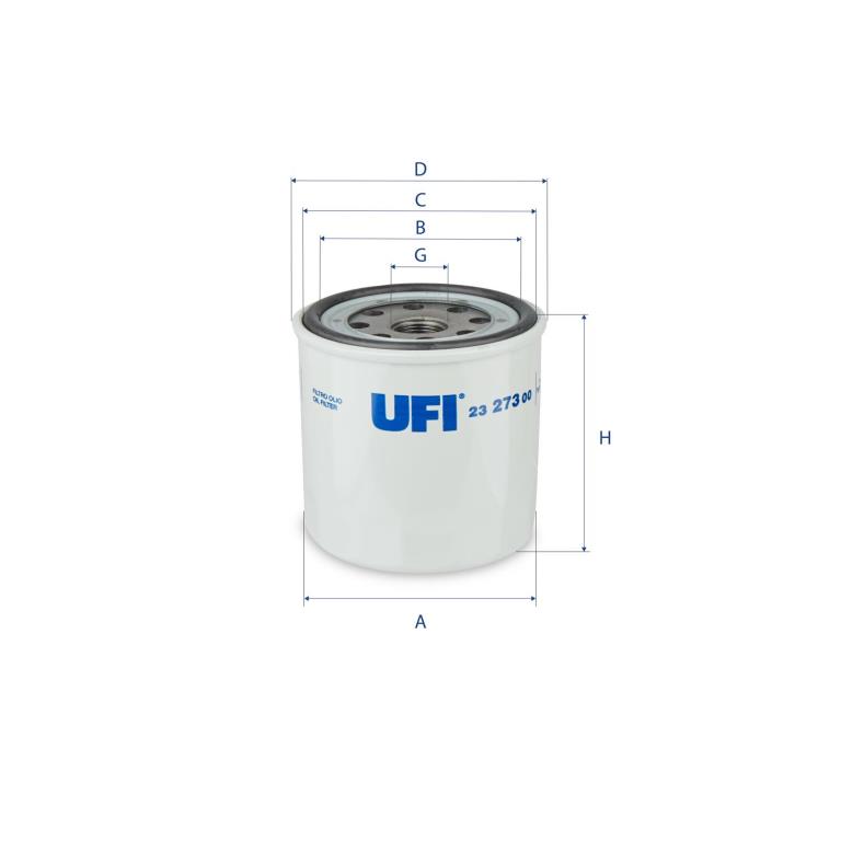 Filtre à huile UFI Filters ref. 23.273.00