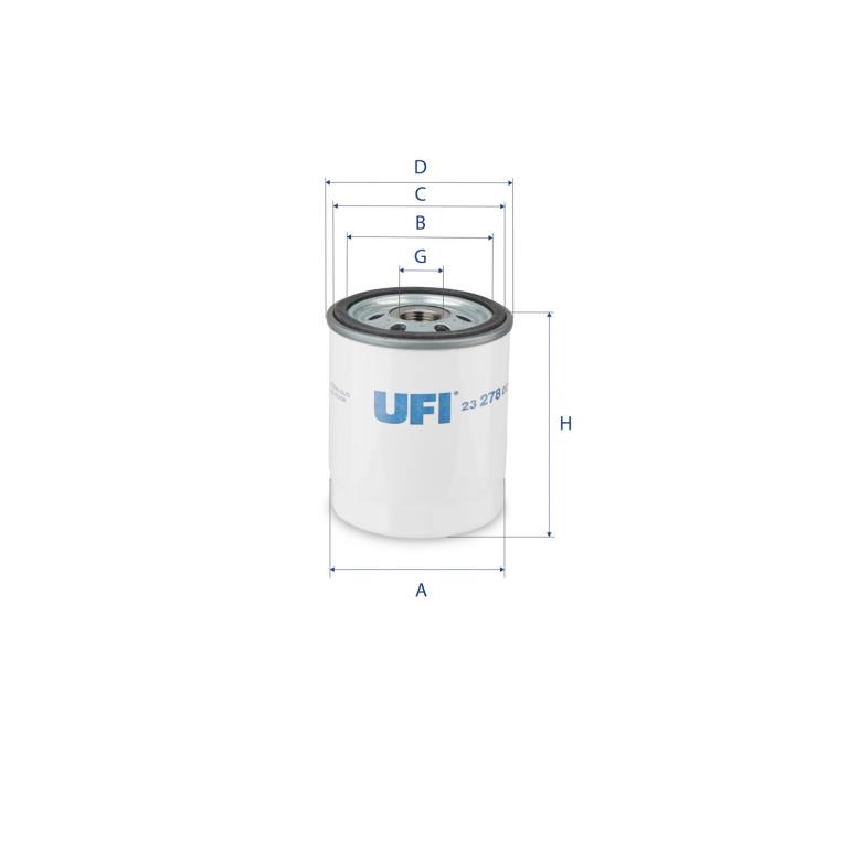 Filtre à huile UFI Filters ref. 23.278.00