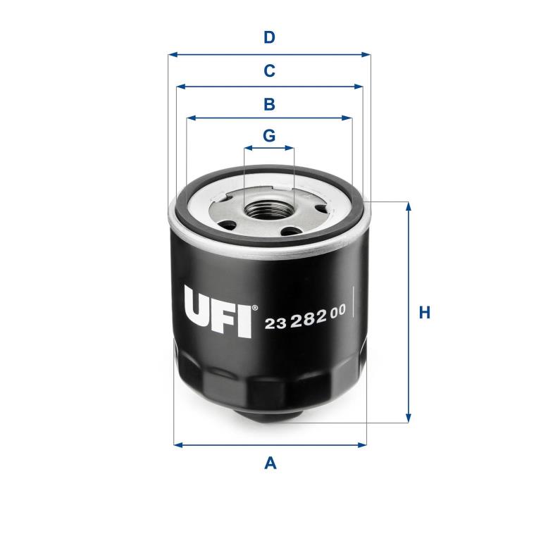 Filtre à huile UFI Filters ref. 23.282.00