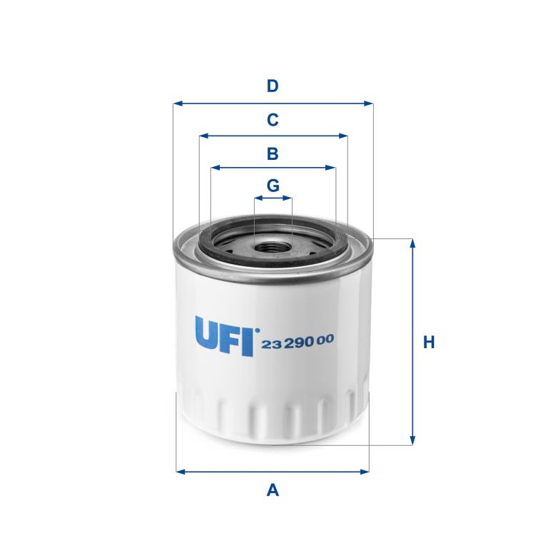 Filtre à huile UFI Filters ref. 23.290.00