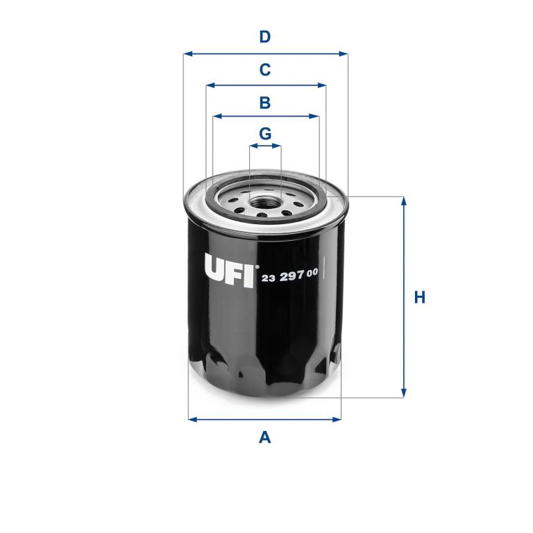 Filtre à huile UFI Filters ref. 23.297.00