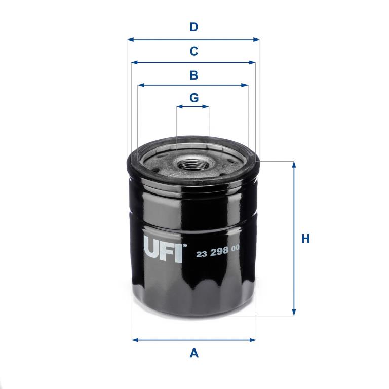 Filtre à huile UFI Filters ref. 23.298.00