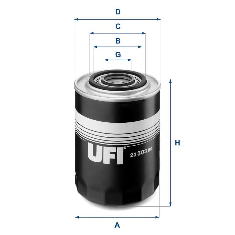 Filtre à huile UFI Filters ref. 23.303.00