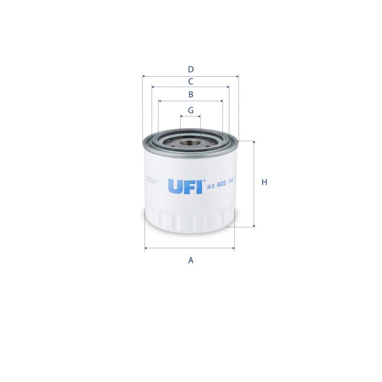 Filtre à huile UFI Filters ref. 23.402.00