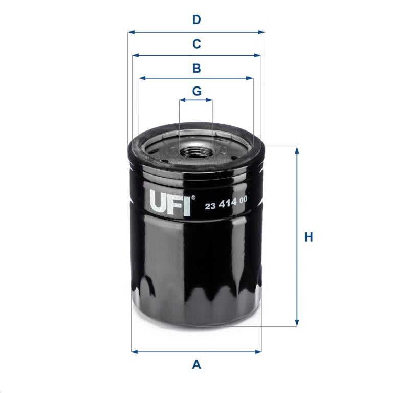 Filtre à huile UFI Filters ref. 23.414.00