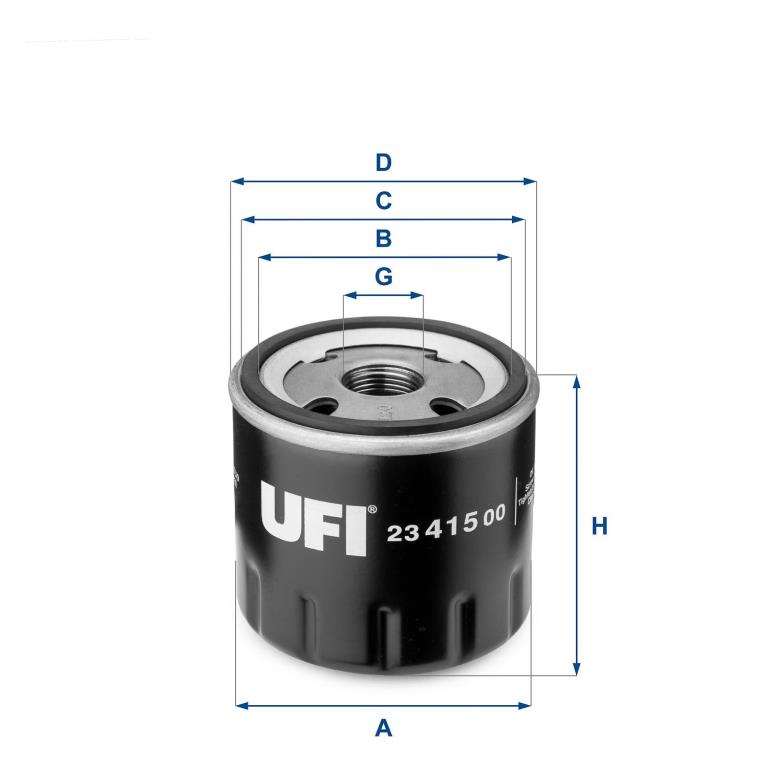 Filtre à huile UFI Filters ref. 23.415.00