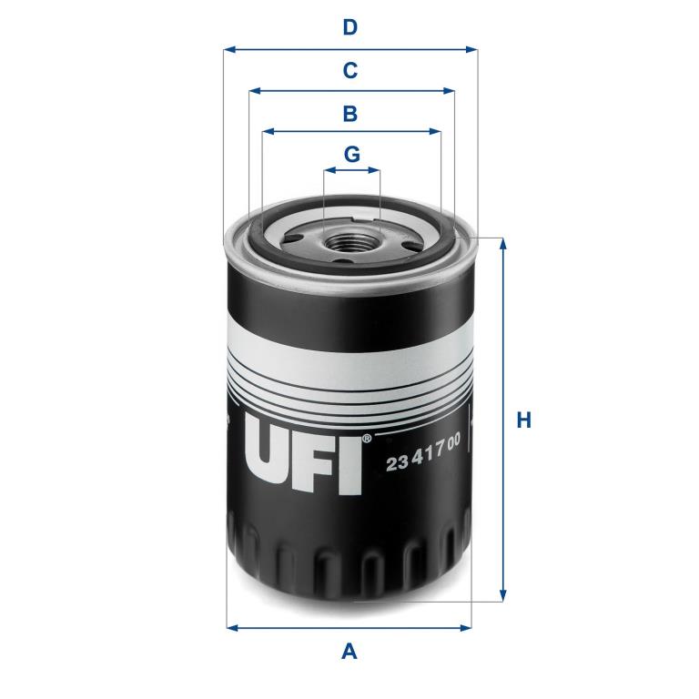 Filtre à huile UFI Filters ref. 23.417.00