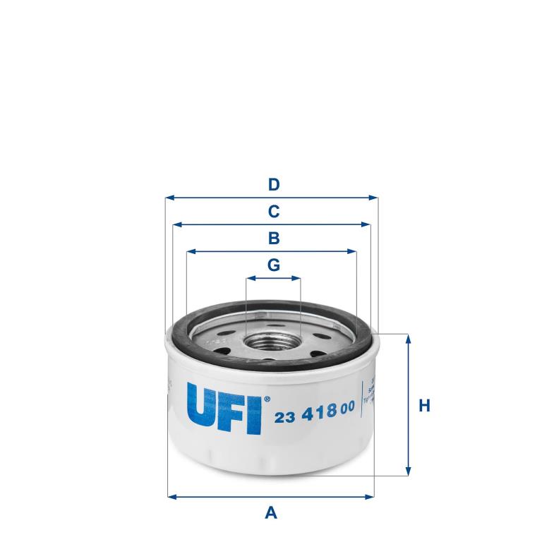 Filtre à huile UFI Filters ref. 23.418.00