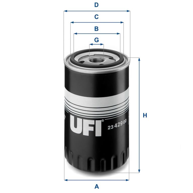 Filtre à huile UFI Filters ref. 23.429.00