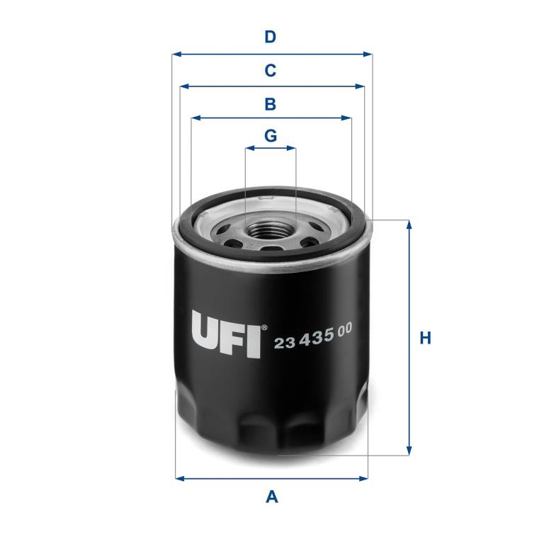 Filtre à huile UFI Filters ref. 23.435.00