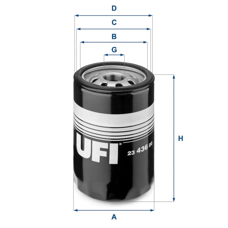 Filtro de aceite UFI Filters ref. 23.436.00