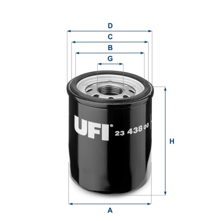 Filtre à huile UFI Filters ref. 23.438.00