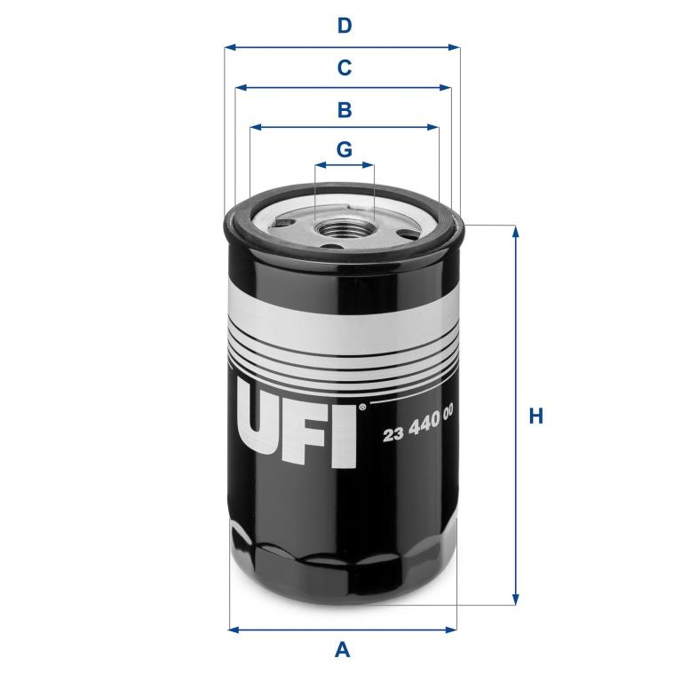 Filtre à huile UFI Filters ref. 23.440.00