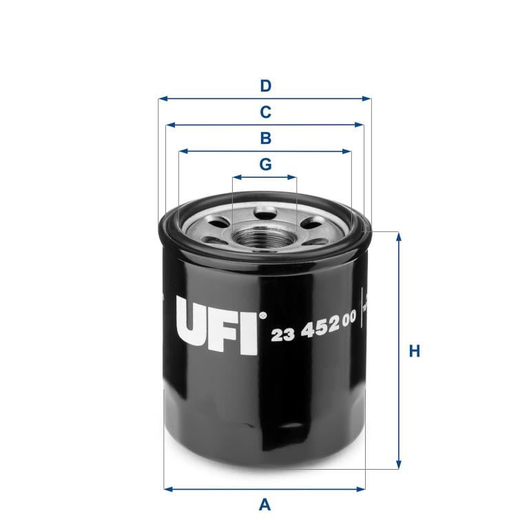 Filtre à huile UFI Filters ref. 23.452.00