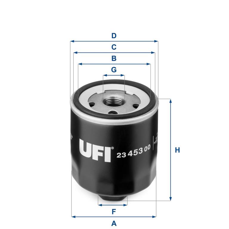 Filtre à huile UFI Filters ref. 23.453.00