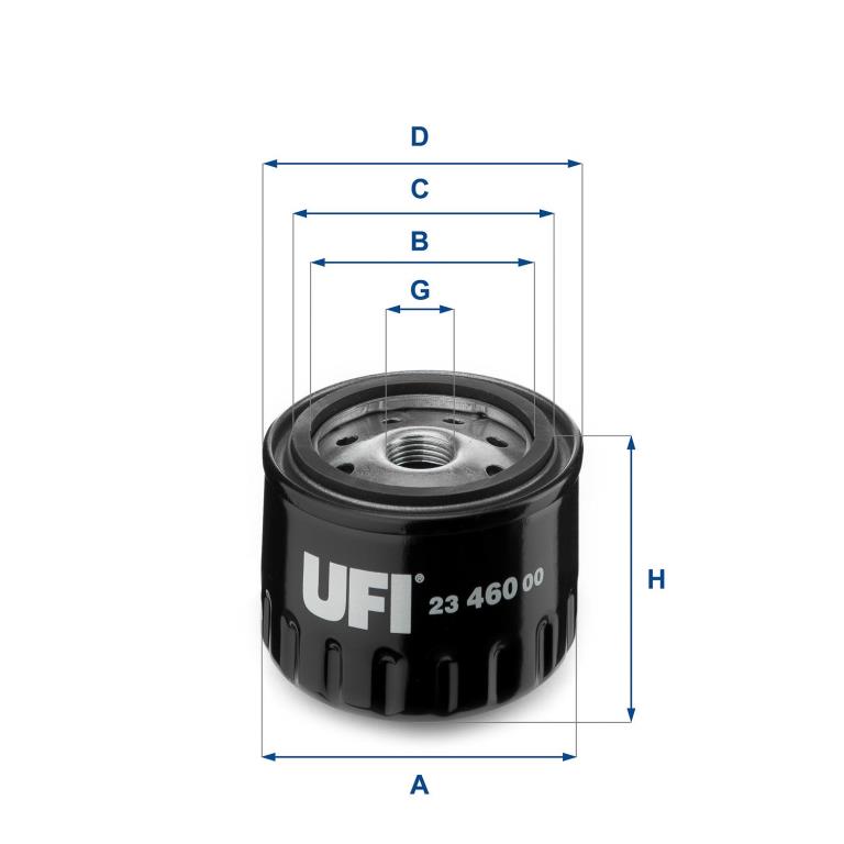 Filtre à huile UFI Filters ref. 23.460.00