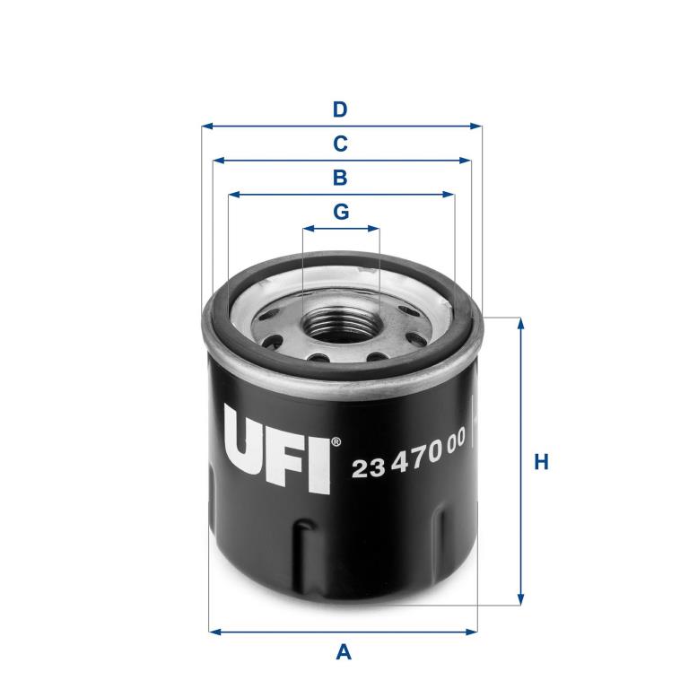 Filtre à huile UFI Filters ref. 23.470.00