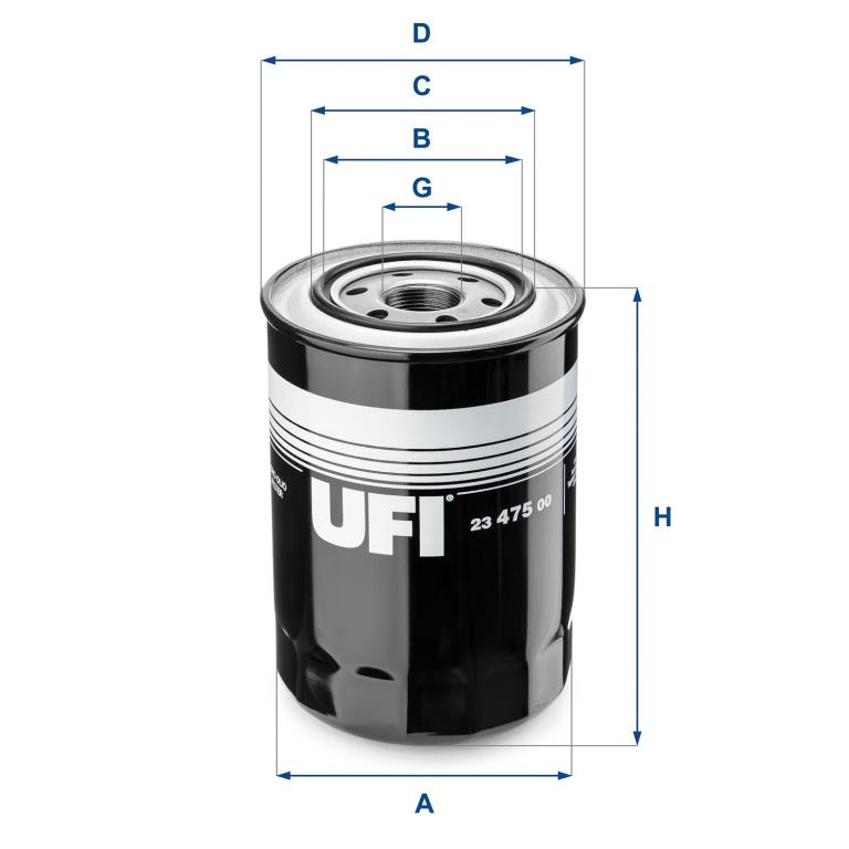 Filtre à huile UFI Filters ref. 23.475.00