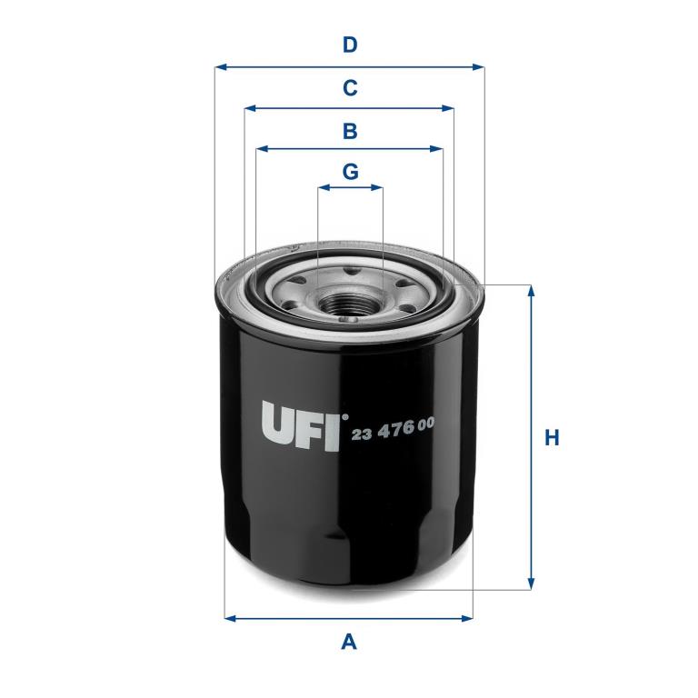 Filtre à huile UFI Filters ref. 23.476.00