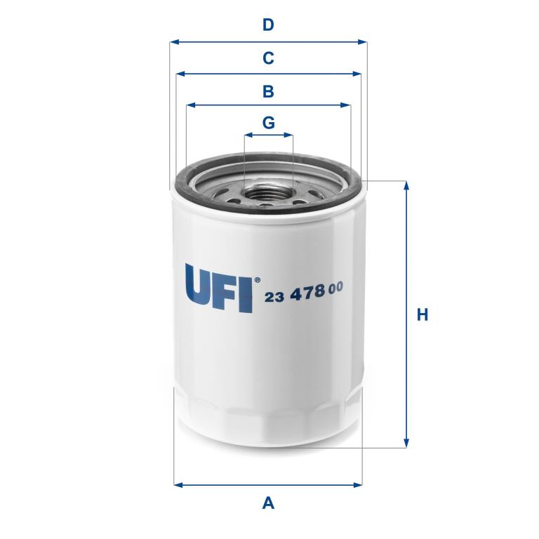 Filtre à huile UFI Filters ref. 23.478.00