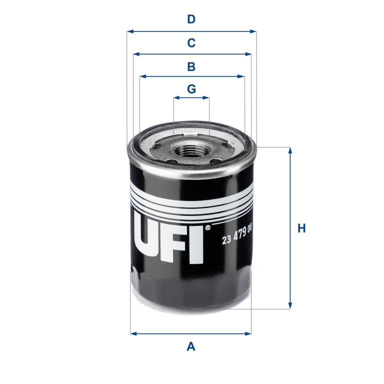 Filtre à huile UFI Filters ref. 23.479.00