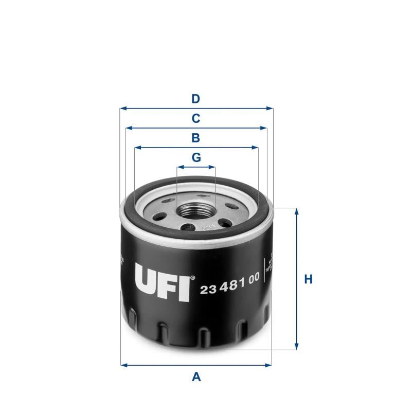 Filtre à huile UFI Filters ref. 23.481.00