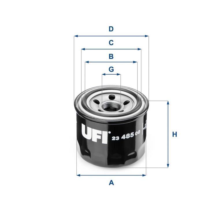 Filtre à huile UFI Filters ref. 23.485.00