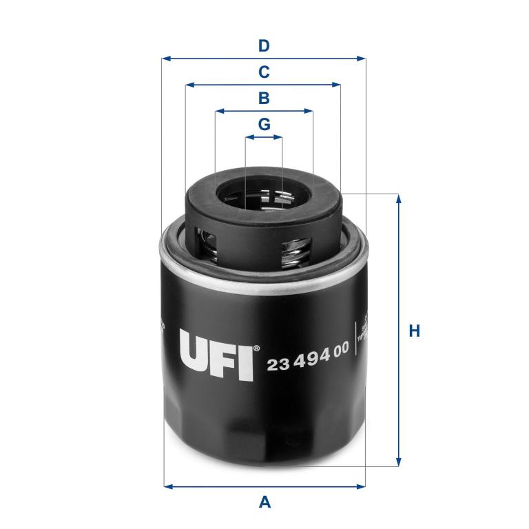 Filtre à huile UFI Filters ref. 23.494.00