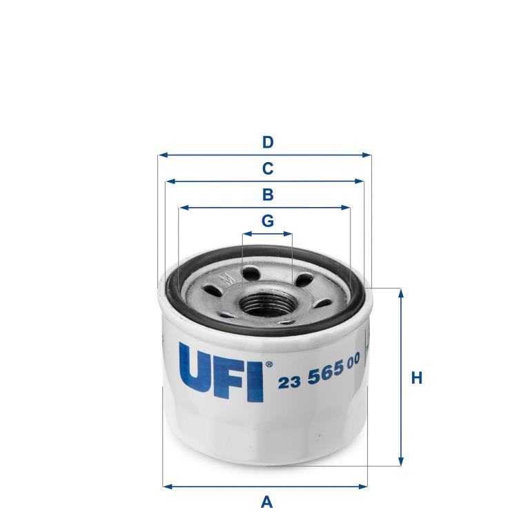 Filtre à huile UFI Filters ref. 23.565.00
