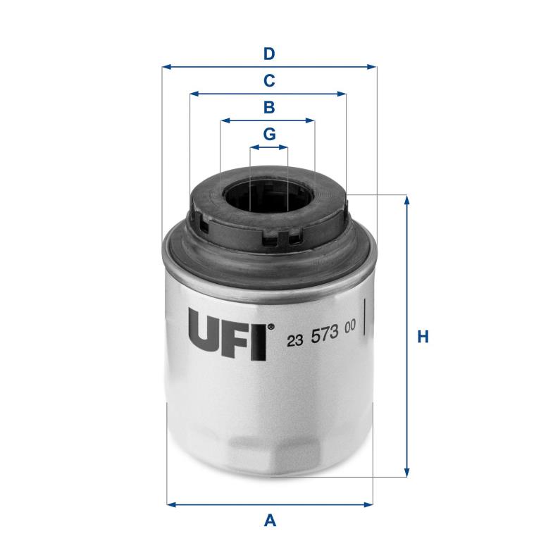 Filtre à huile UFI Filters ref. 23.573.00