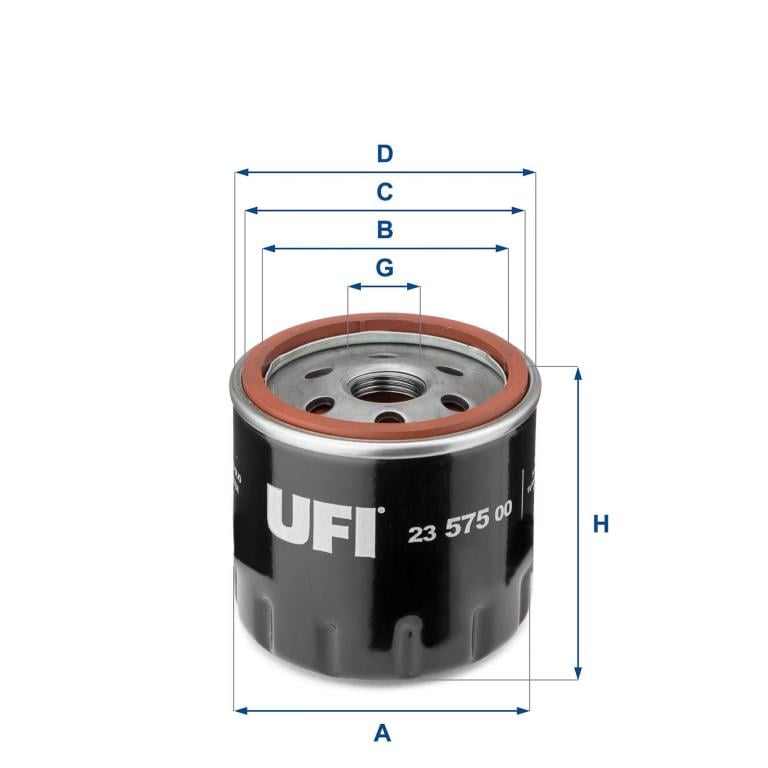 Filtre à huile UFI Filters ref. 23.575.00