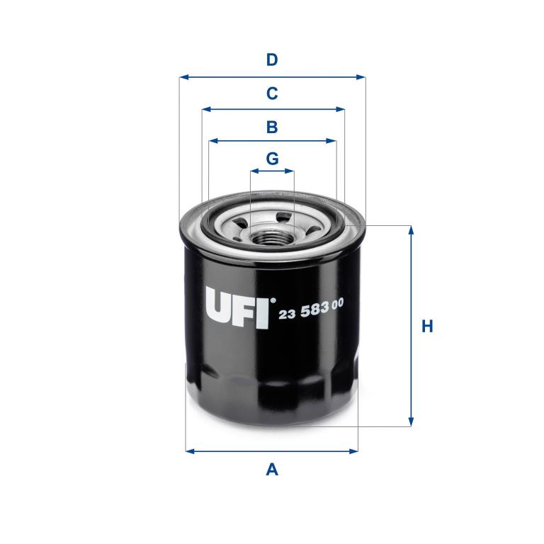 Filtre à huile UFI Filters ref. 23.583.00