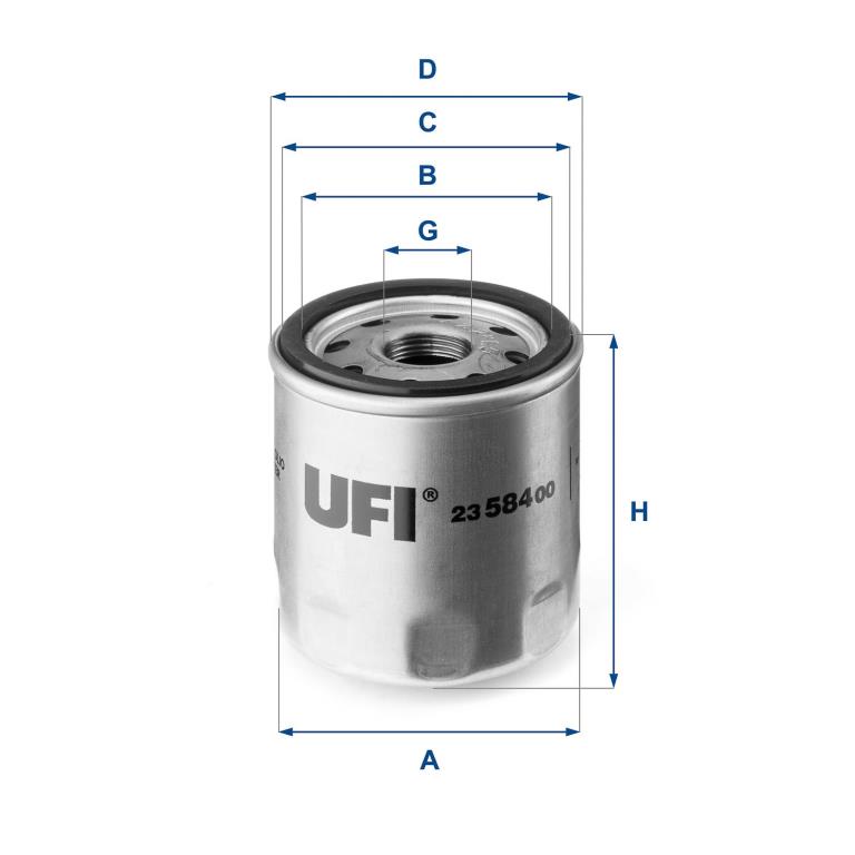 Filtre à huile UFI Filters ref. 23.584.00